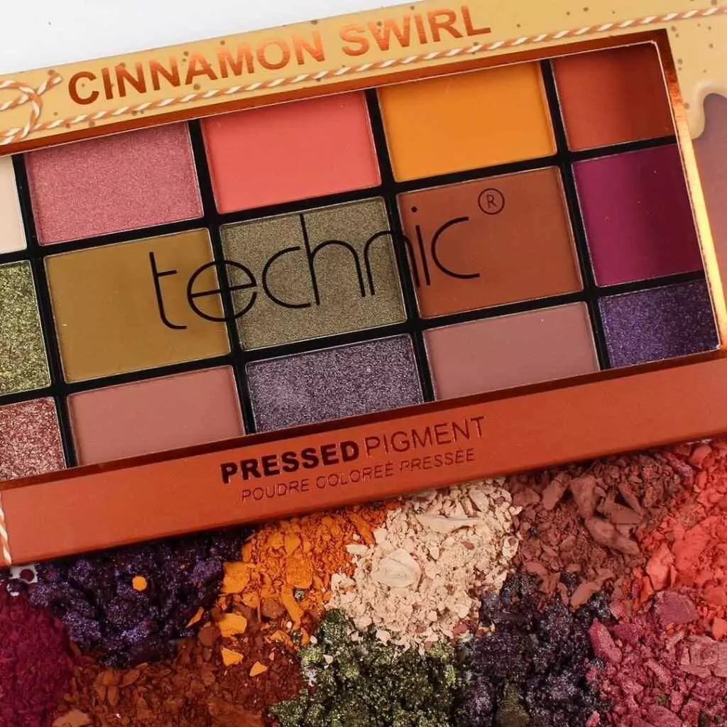 پالت سایه چشم تکنیک technic مدل CINNAMON SWIRL