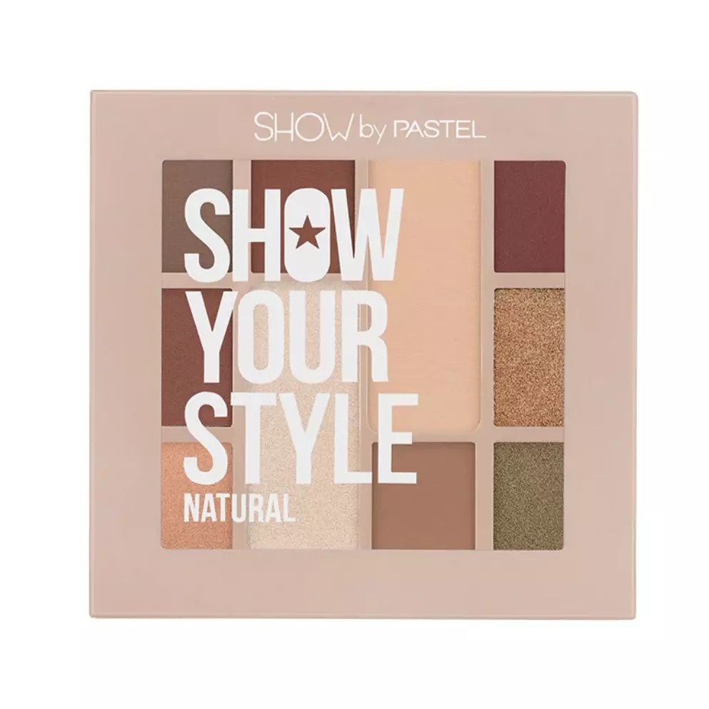 پالت سایه 10 رنگ پاستل مدل natural