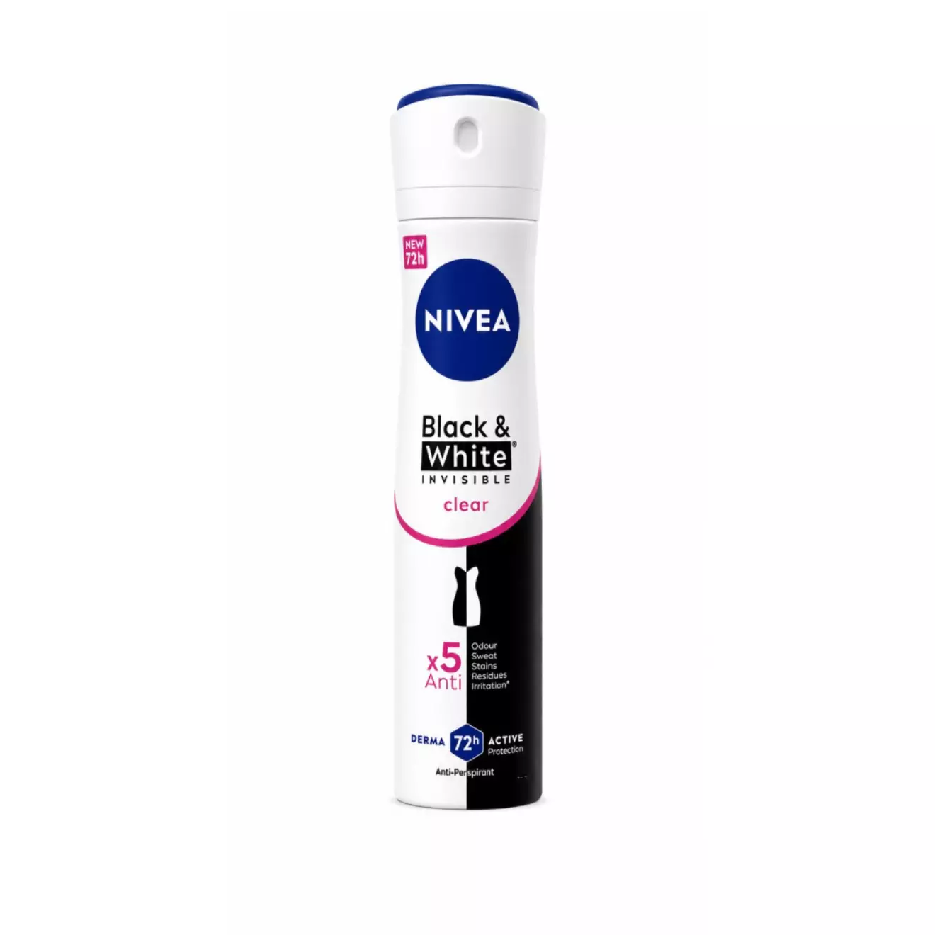 اسپری نیوآ زنانه nivea black & white 72 ساعته 200ml