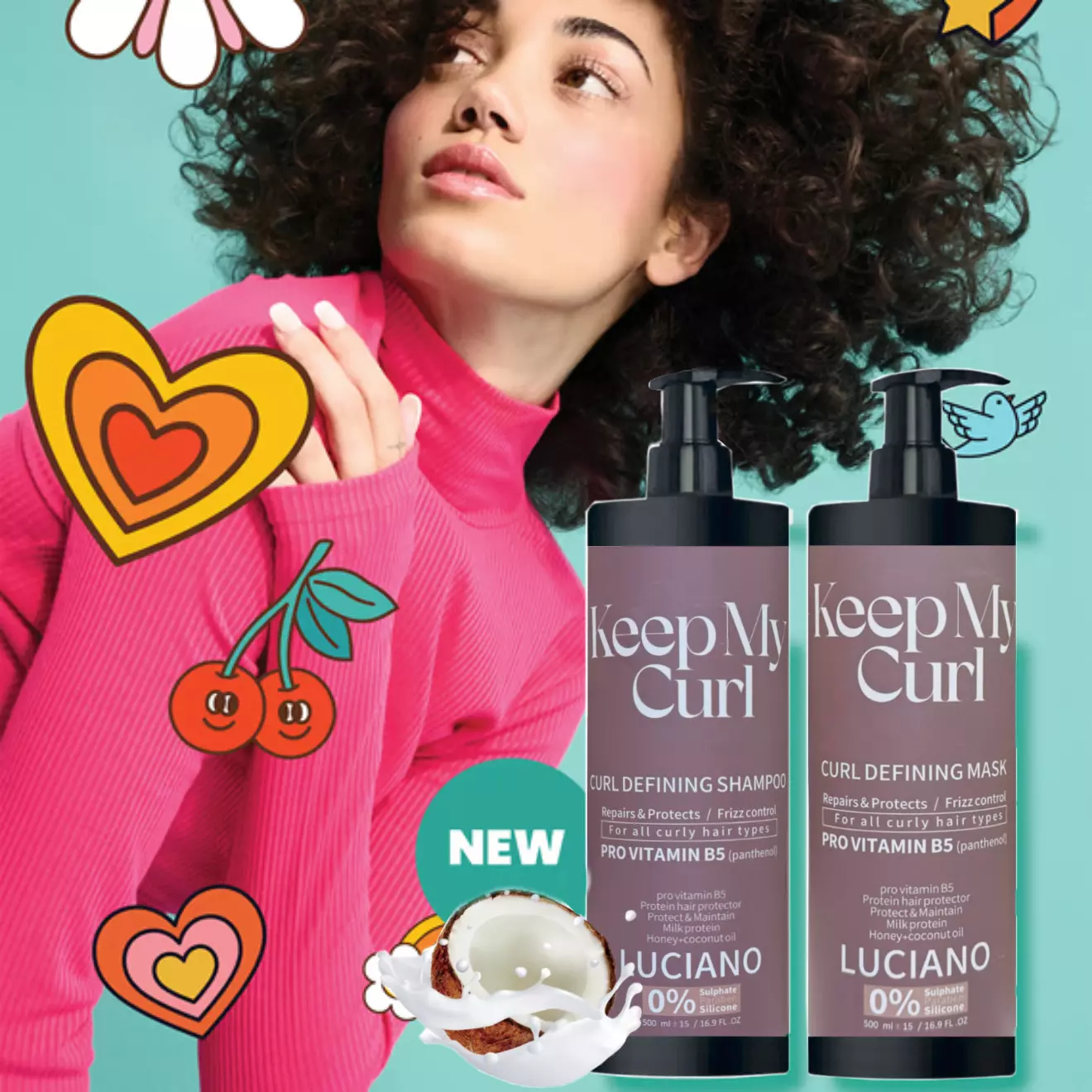 ماسک مو فر داخل حمام لوچانو Keep My Curl Luciano mask