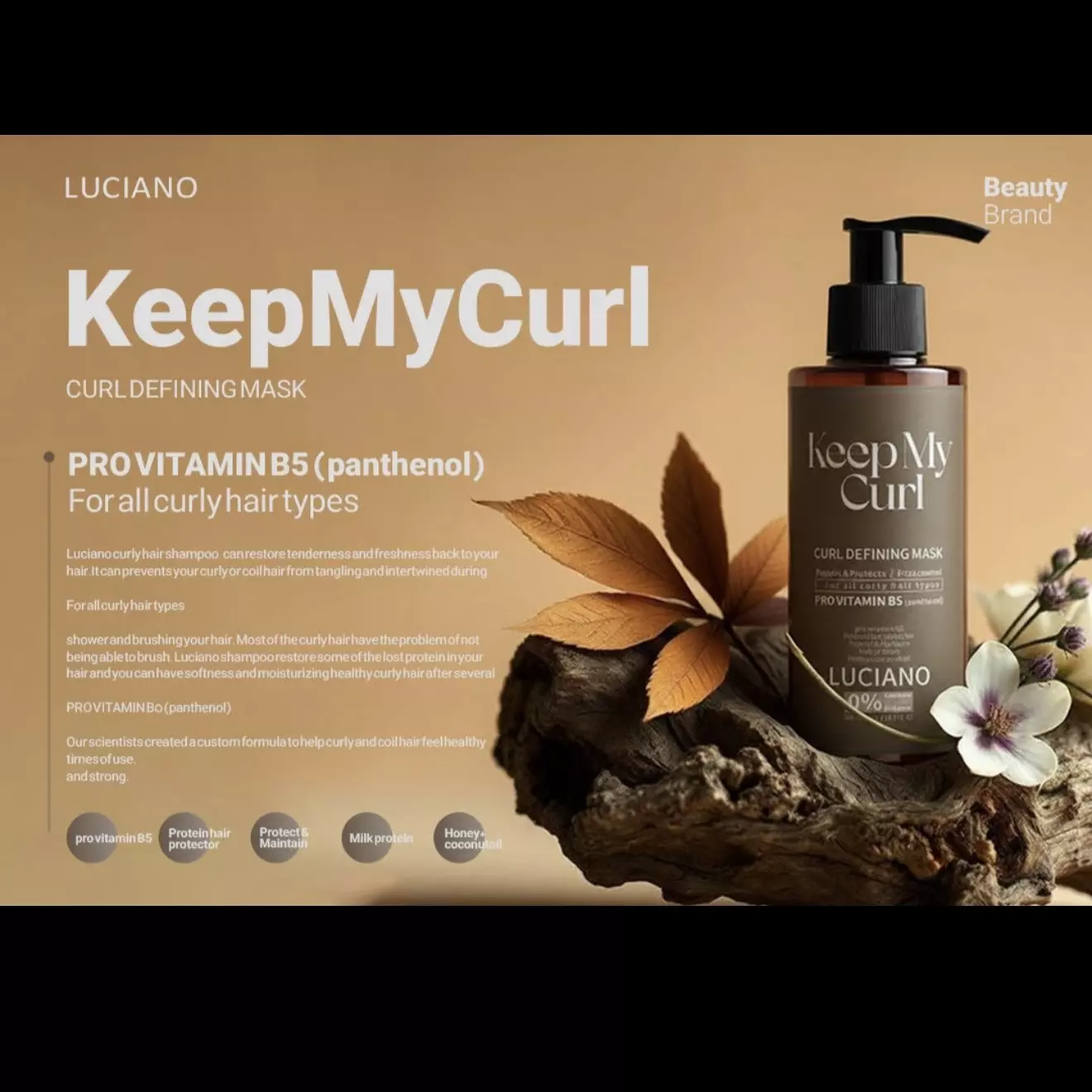 ماسک مو فر داخل حمام لوچانو Keep My Curl Luciano mask