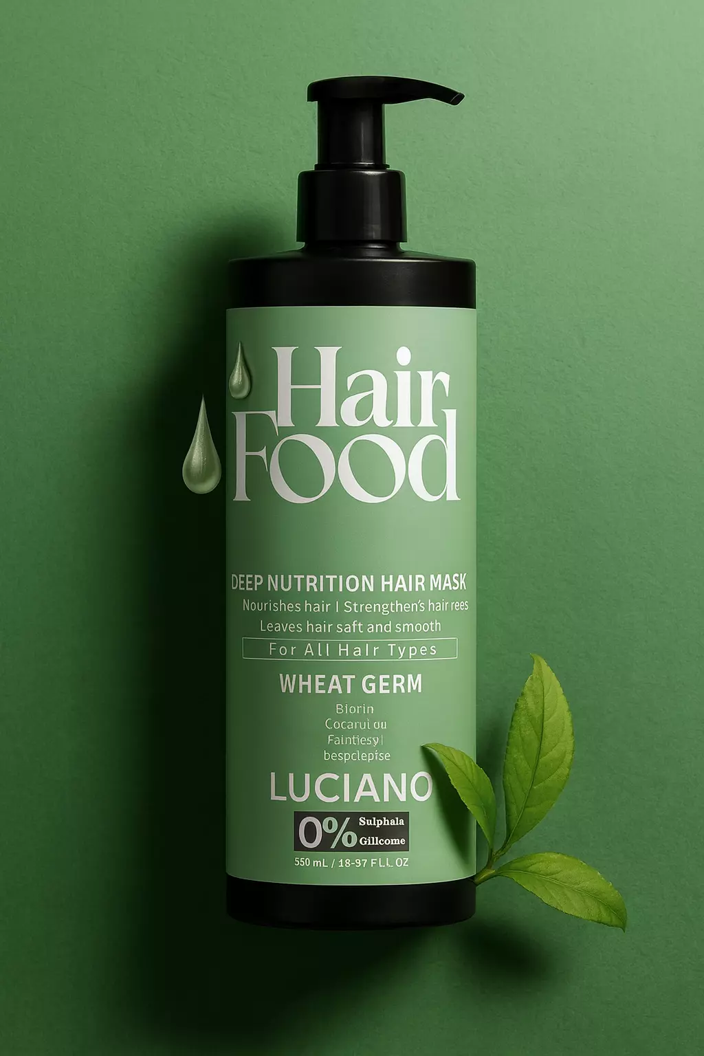 ماسک مو کف سر چرب لوچانو hair food mask Luciano