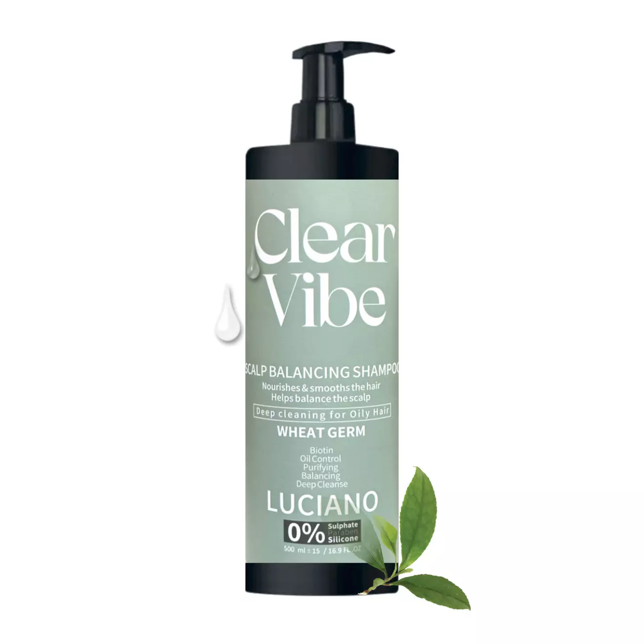 شامپو تنظیم کننده چربی کف سر لوچانو clear vibe shampoo luciano