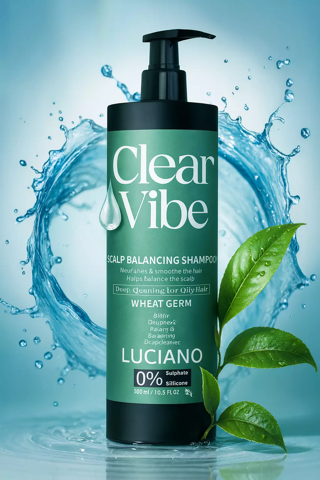 شامپو تنظیم کننده چربی کف سر لوچانو clear vibe shampoo luciano