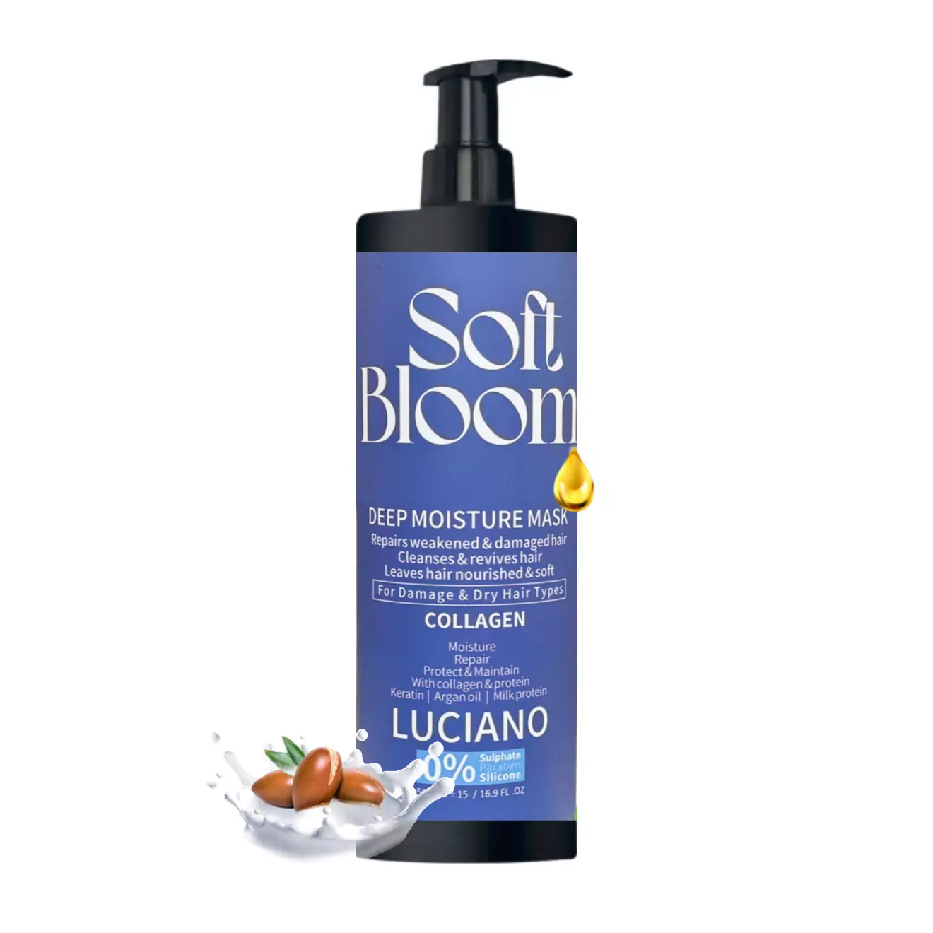 ماسک مو ترمیم کننده قوی لوچانو soft bloom mask luciano
