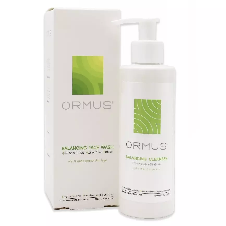 ژل شست و شوی متعادل کننده چربی  اورموس مناسب پوست های چرب و مختلط حجم 200 میل