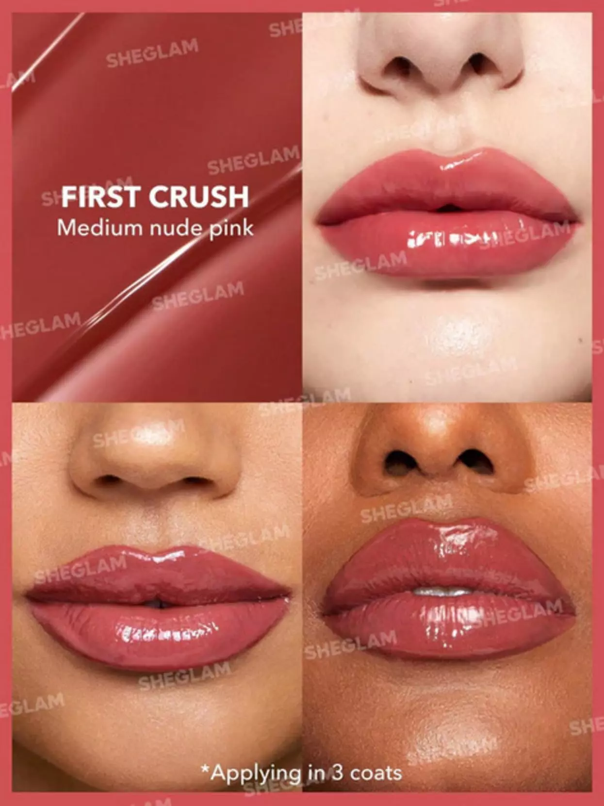 بالم لب حجم دهنده شیگلم مدل first crush