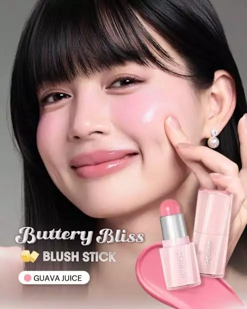 رژگونه استیکی شیگلم مدل کره ای Buttery Bliss Blush Stick رنگ guava juice