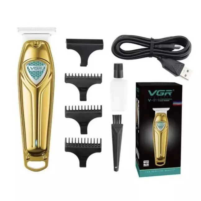 ماشین اصلاح سر و صورت VGR V-911خط زن و صفر زن وی جی آر مدل 911 گلد VGR V911