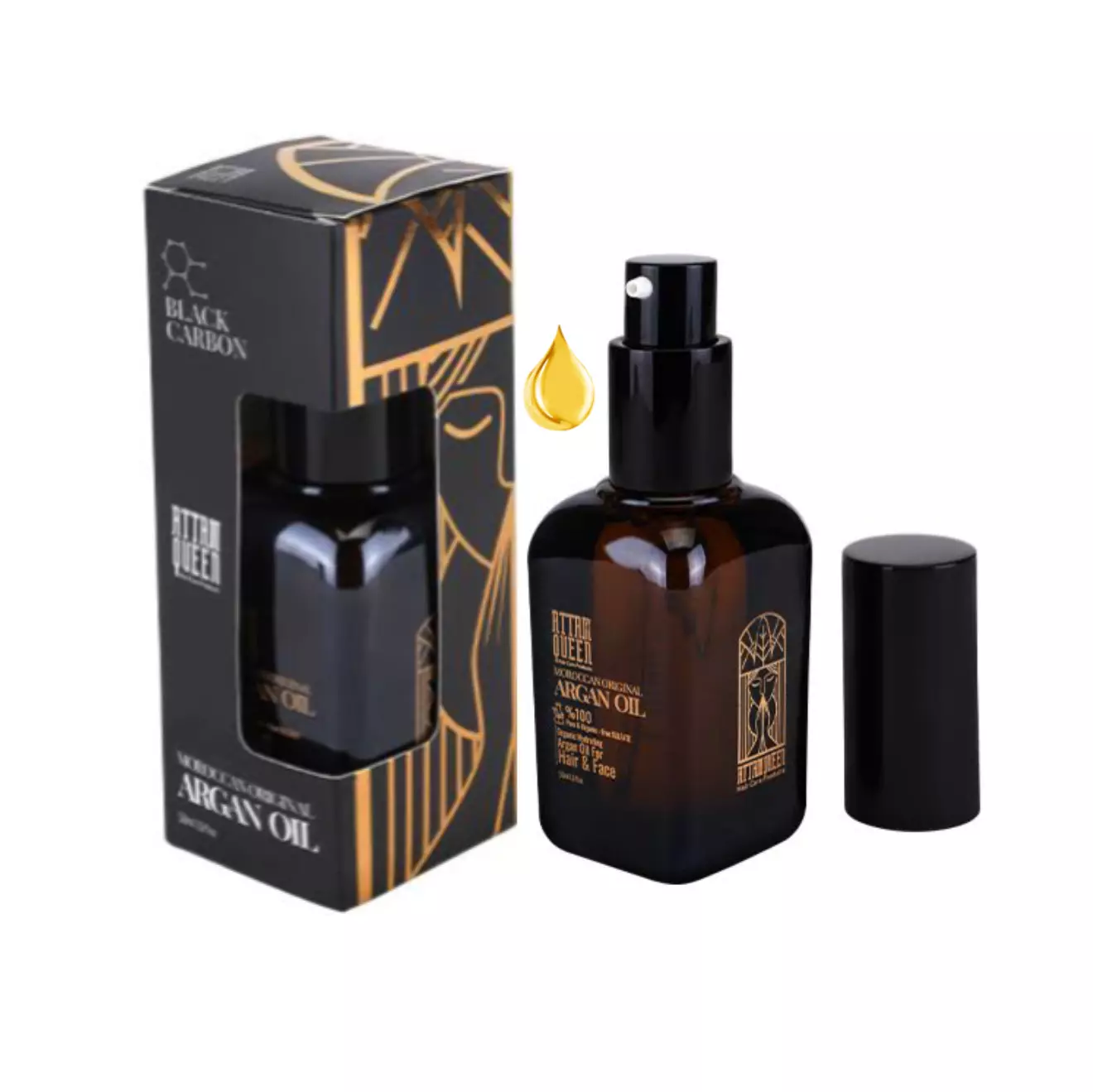 روغن آرگان بلک کربن آتام attam 30ml