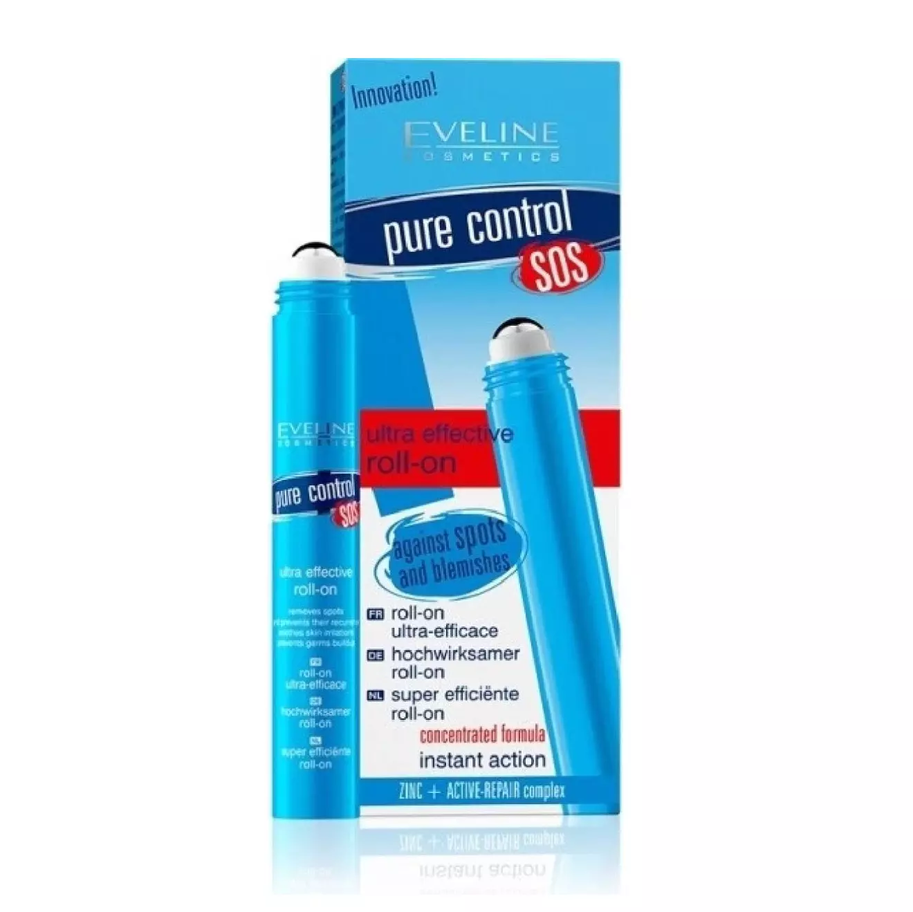 رول ضد لک و ضد جوش فوری اولاین مدل Eveline Pure Control SOS