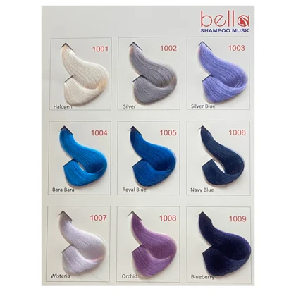 شامپو رنگ مو ساشه ای bella 1008 orchid