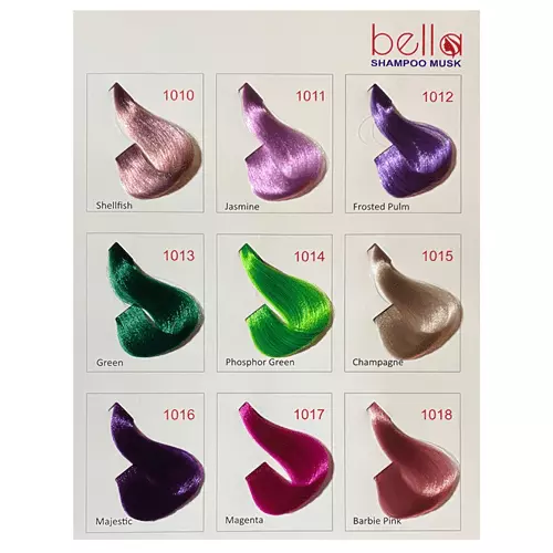 شامپو رنگ مو ساشه ای bella
