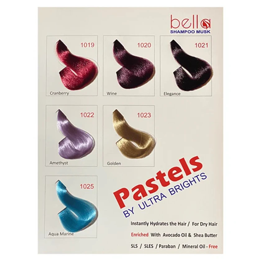 شامپو رنگ مو ساشه ای bella 1019 cranberry