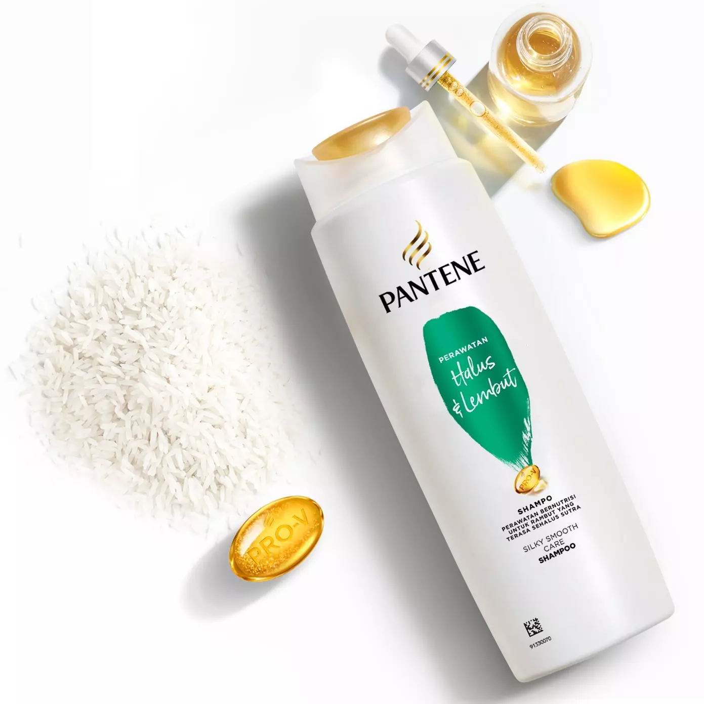 شامپو پنتن Pantene نرم کننده اسموت سیلکی مدل Smooth & Silky