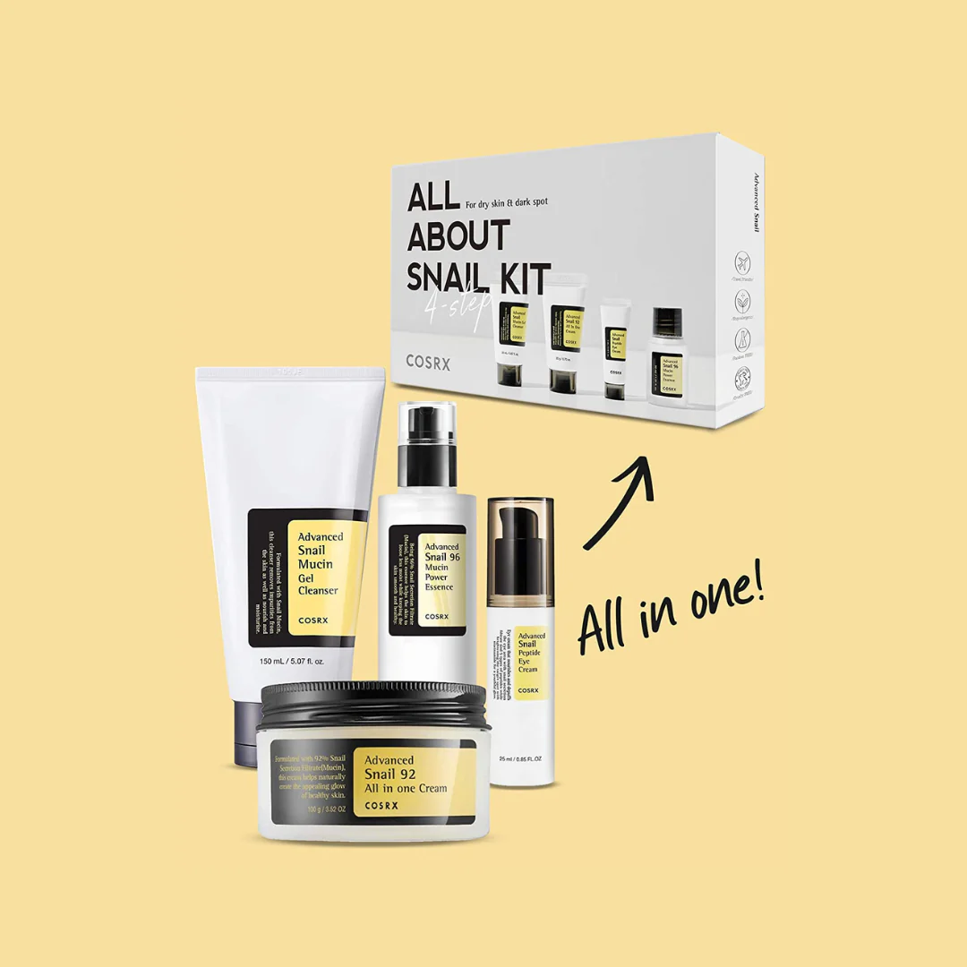 پک روتین 4 عددی محصولات کوزارکس snail_kit
