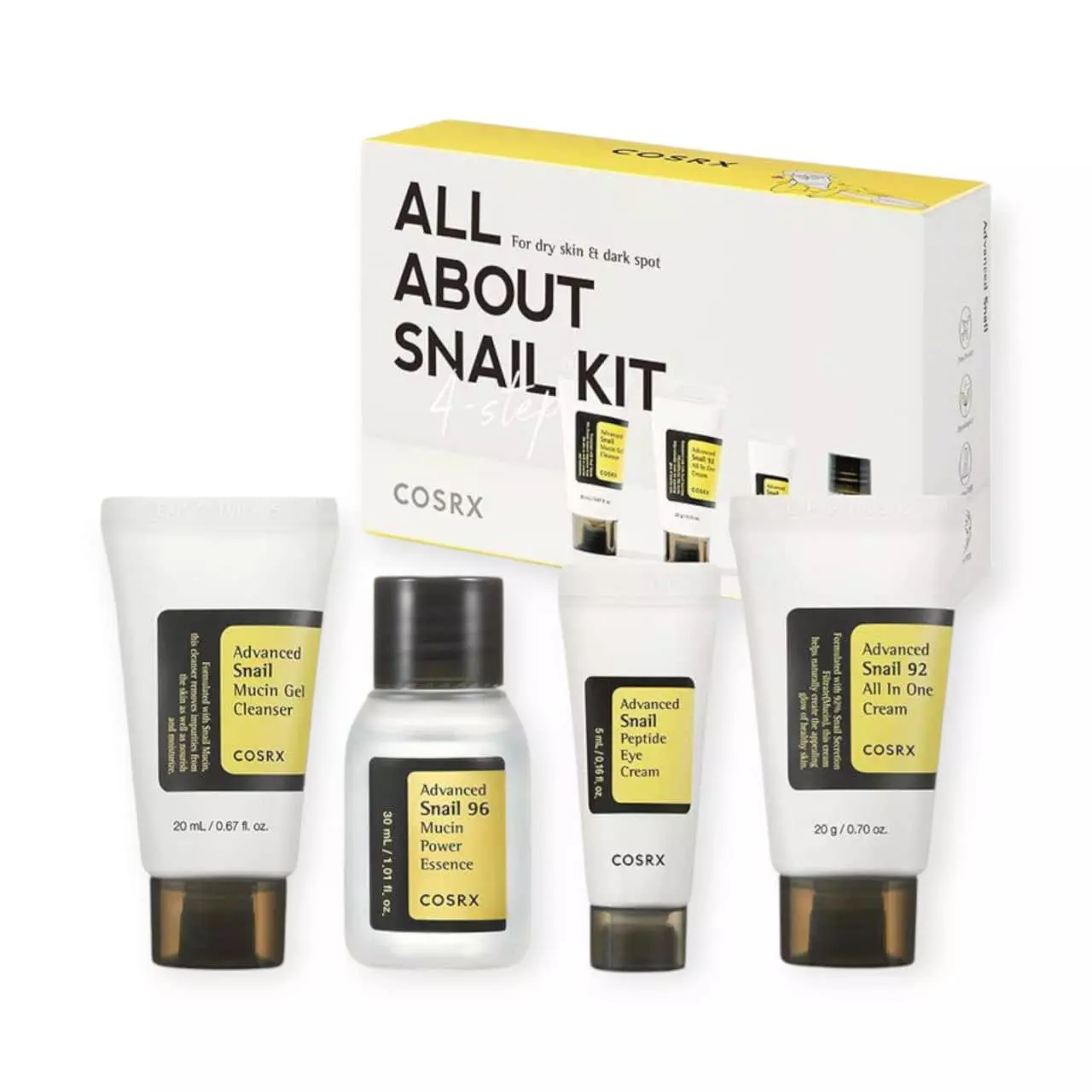 پک روتین 4 عددی محصولات کوزارکس snail_kit
