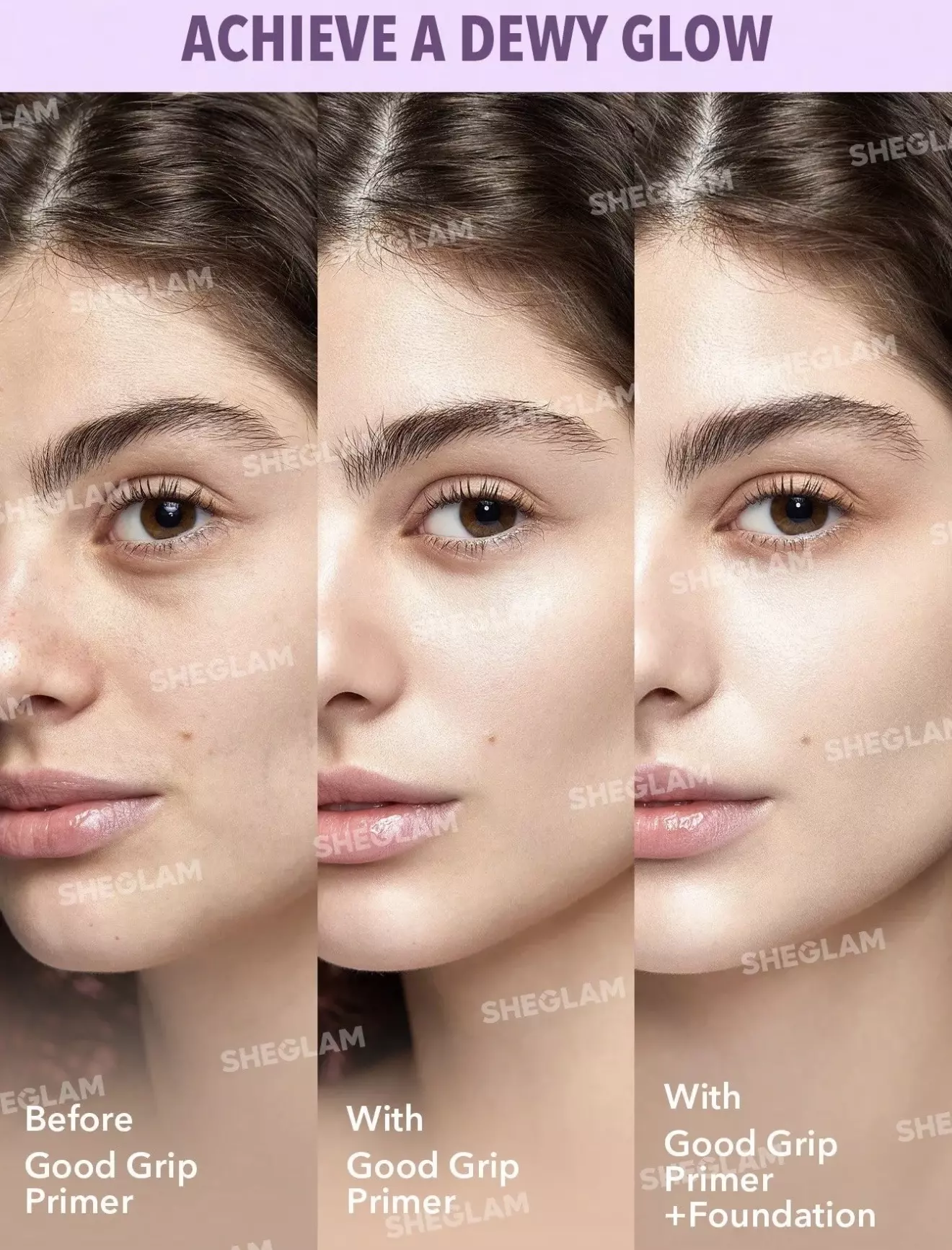 پرایمر بنفش شیگلم مدل Good Grip Primer Blueberry+AHA