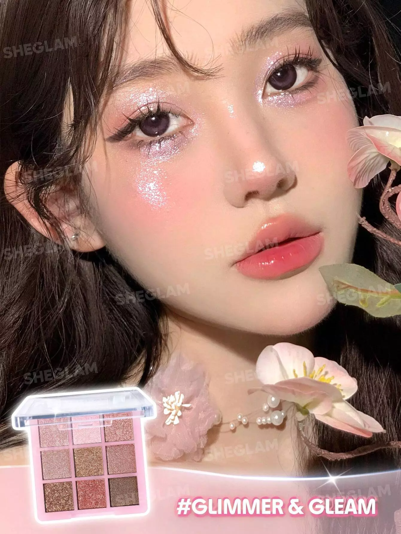 پالت سایه شیگلم 9 رنگ sheglam glimmer & gleam