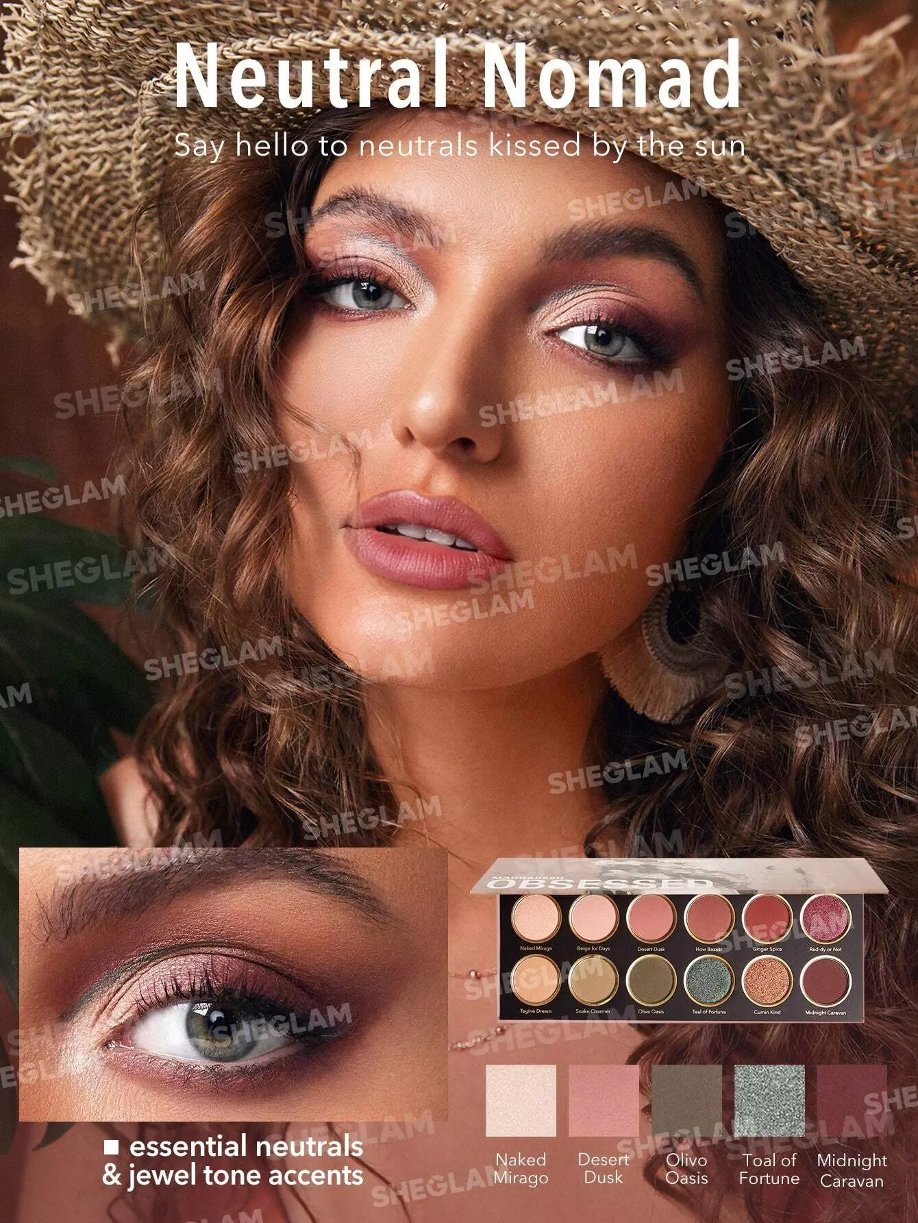 پالت سایه متالیک مراکش آبسد شیگلم Sheglam Marrakesh Obsesed Palette