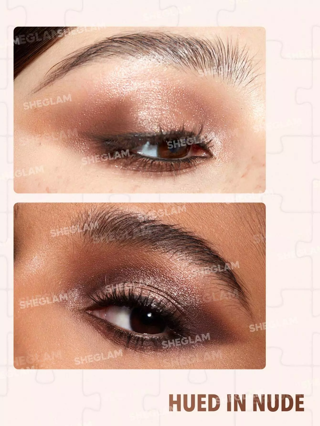پالت سایه شیگلم پازلی رنگ hued in nude