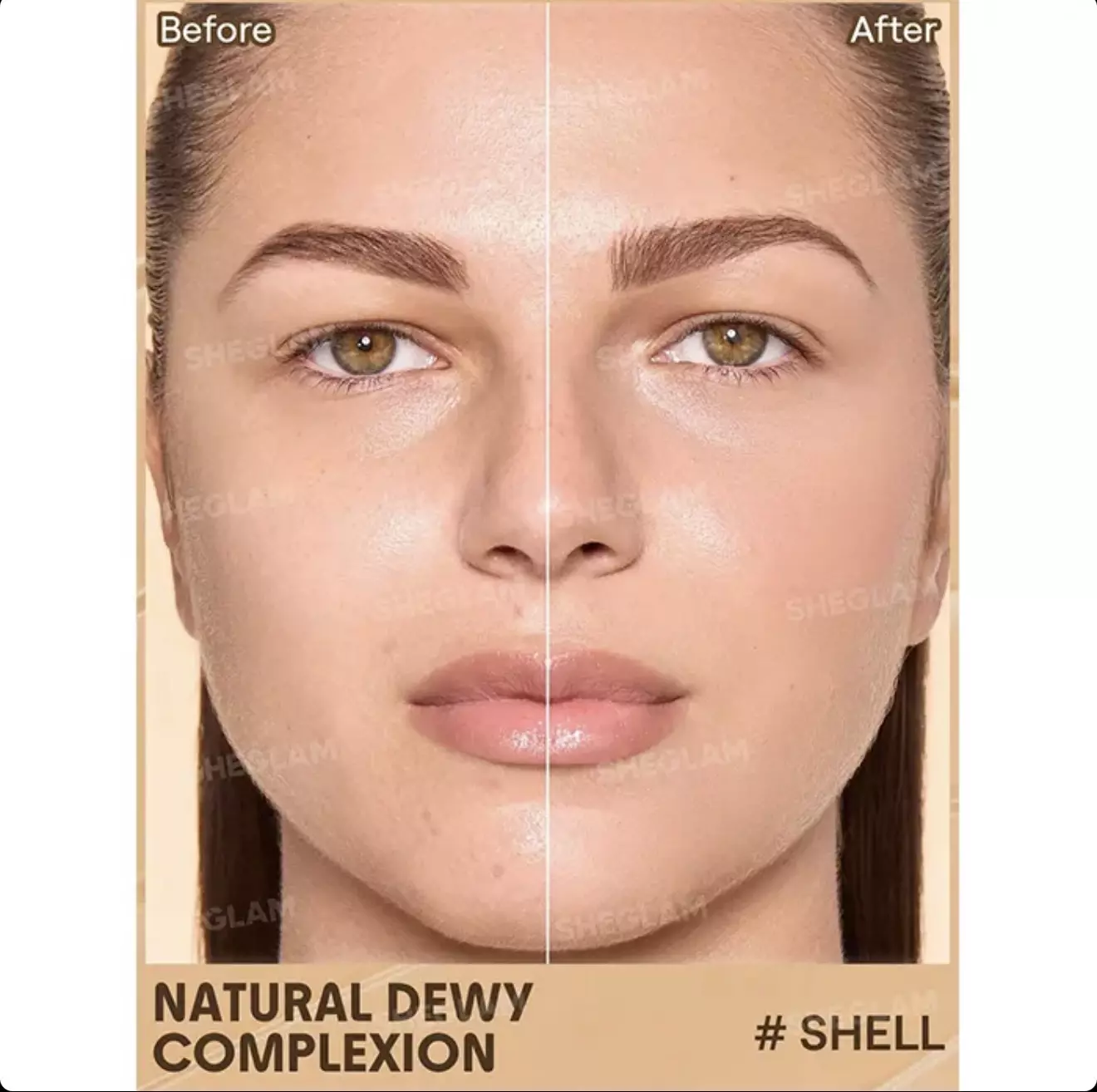 تینت پوست شیگلم Dew & Done spf 20 رنگ shell