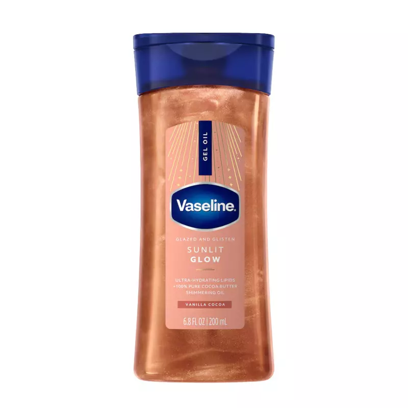 روغن بدن شاین دار وازلین Vaseline مدل Sinlit Glow حجم 200 میل
