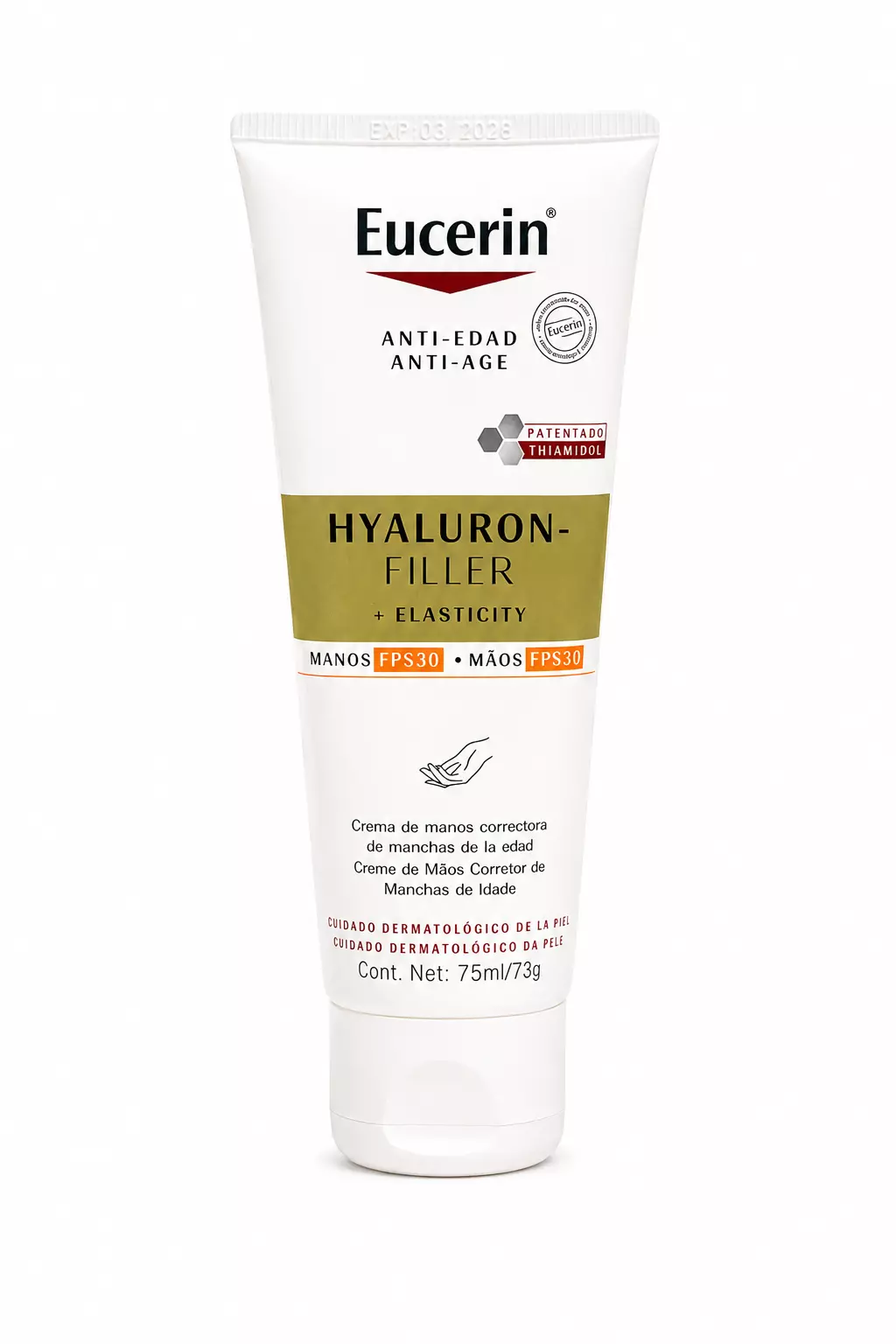 کرم دست ضدپیری Eucerin Hyaluron-Filler + Elasticity SPF 3