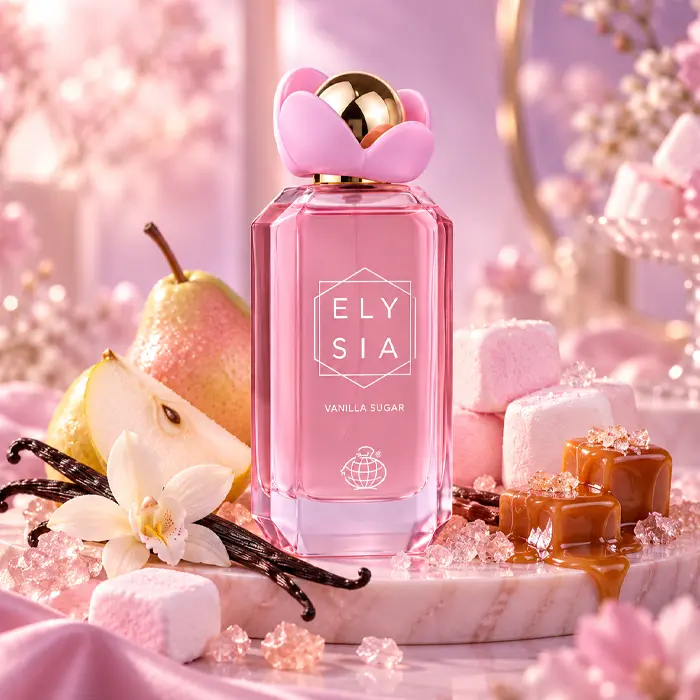 عطر ادکلن ادو پرفیوم زنانه الیسیا وانیلا شوگر فرگرانس ورد Fragrance World Elysia Vanilla Sugar edp