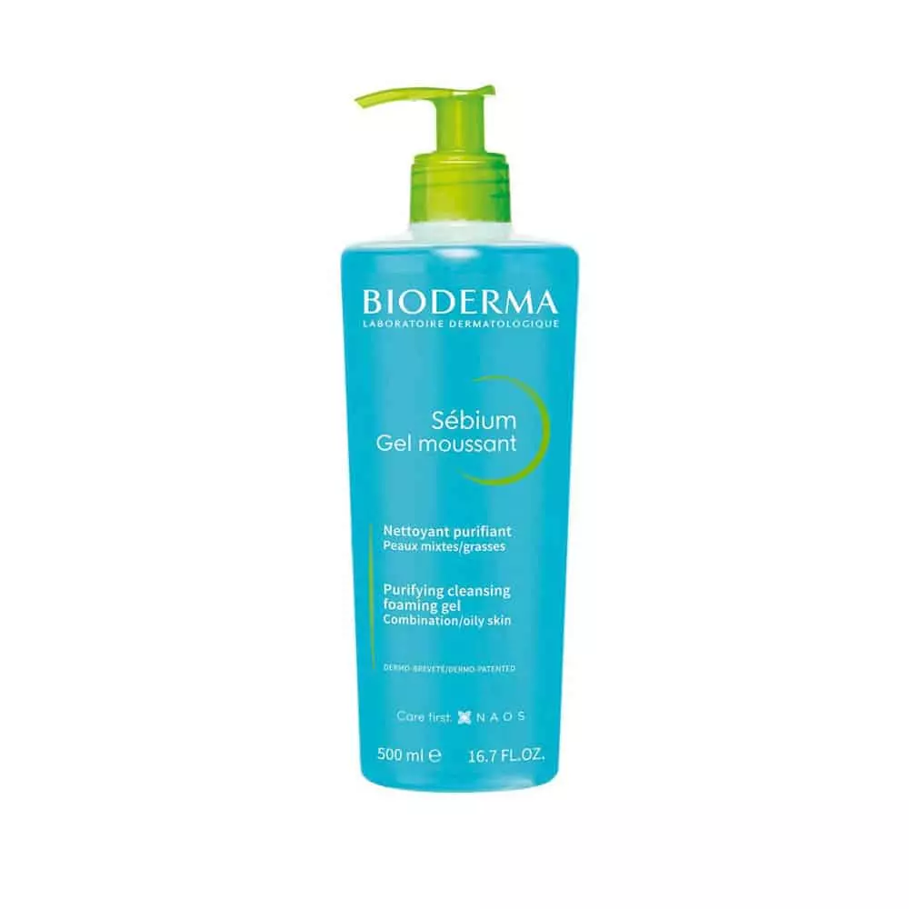 ژل شستشوی صورت بایودرما 500 میل (Bioderma Sebium Gel Moussant – 500ml)
