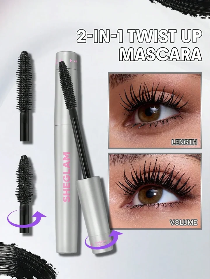 ریمل دو سر دوکاره حجم دهنده و بلندکننده Twist Top Mascara Volume and Length