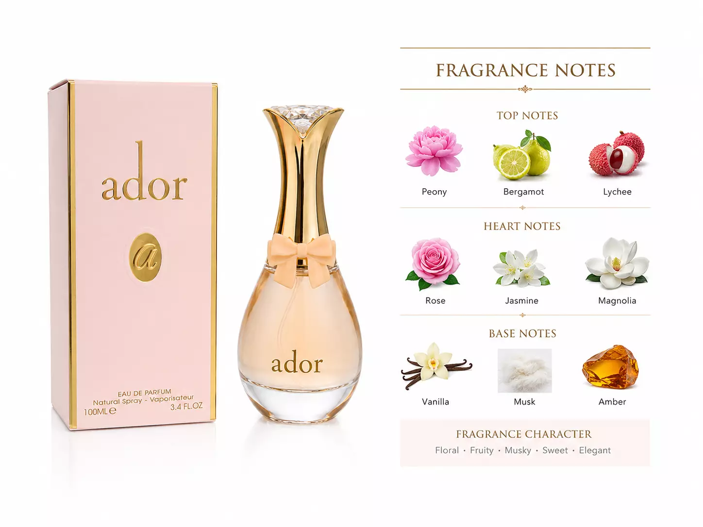 عطرادکلن ادور فرگرانس ورد Ador Fragrance World حجم100ml