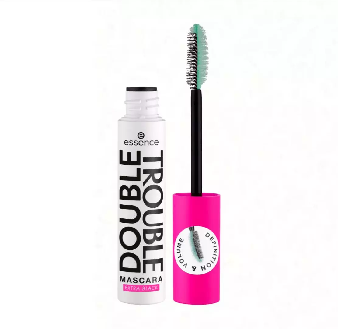 ریمل اسنس حالت دهنده دو فرچه ای Double Trouble Mascara Extra Black