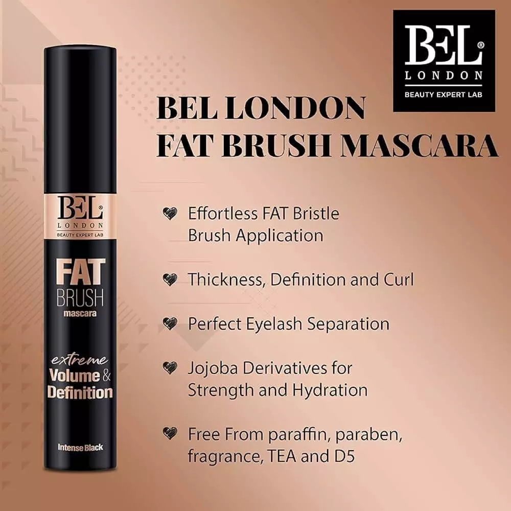 ریمل حالت دهنده و حجم دهنده بل لندن Bel london Fat Brush Mascara
