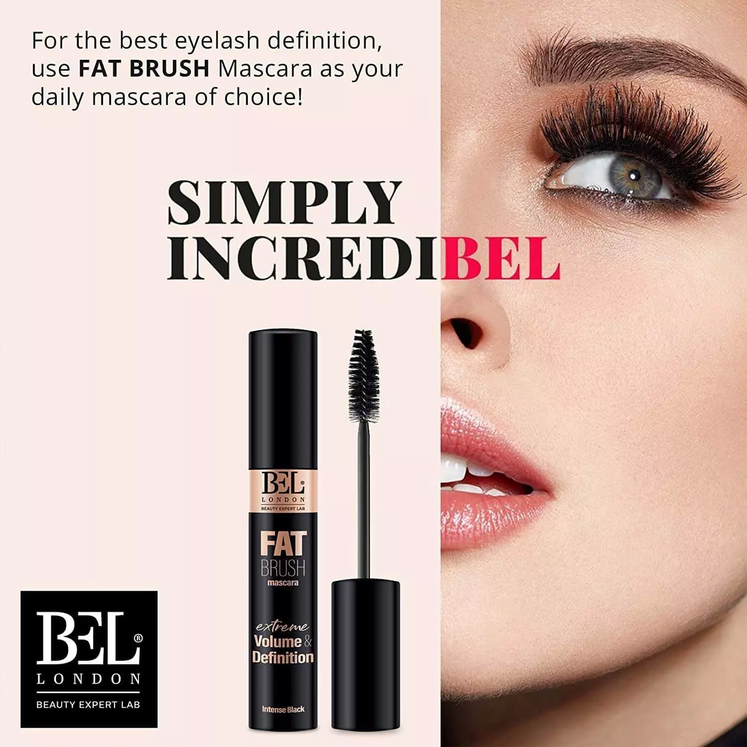 ریمل حالت دهنده و حجم دهنده بل لندن Bel london Fat Brush Mascara