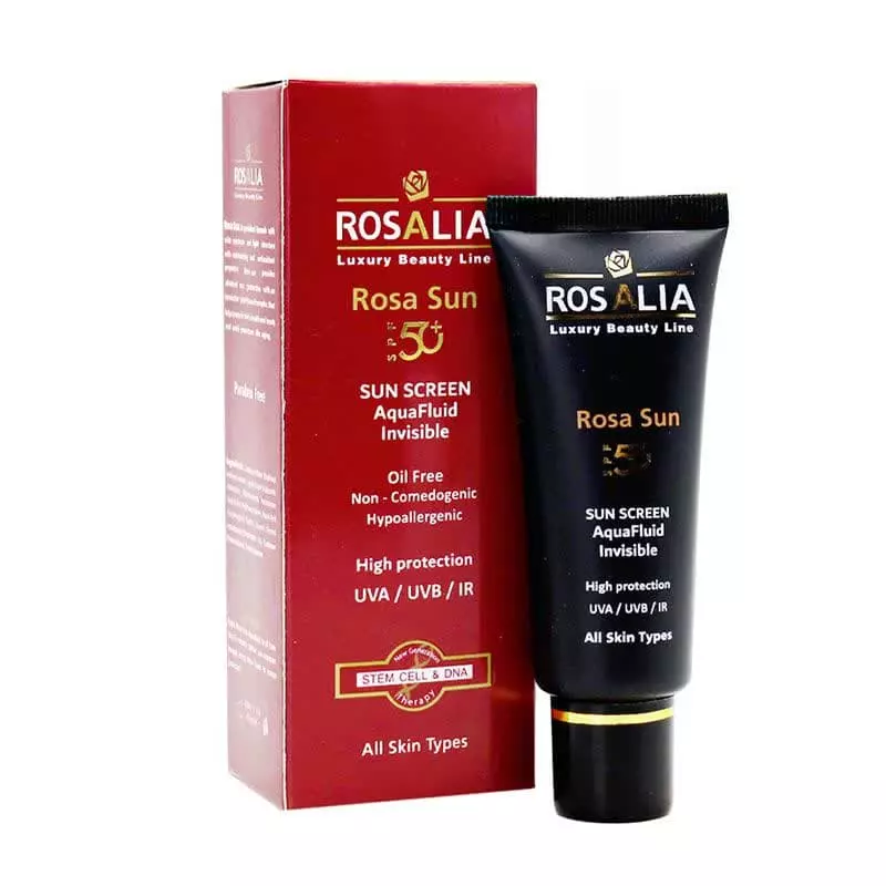 ضد آفتاب فلوییدی بی رنگ spf50 رزالیا