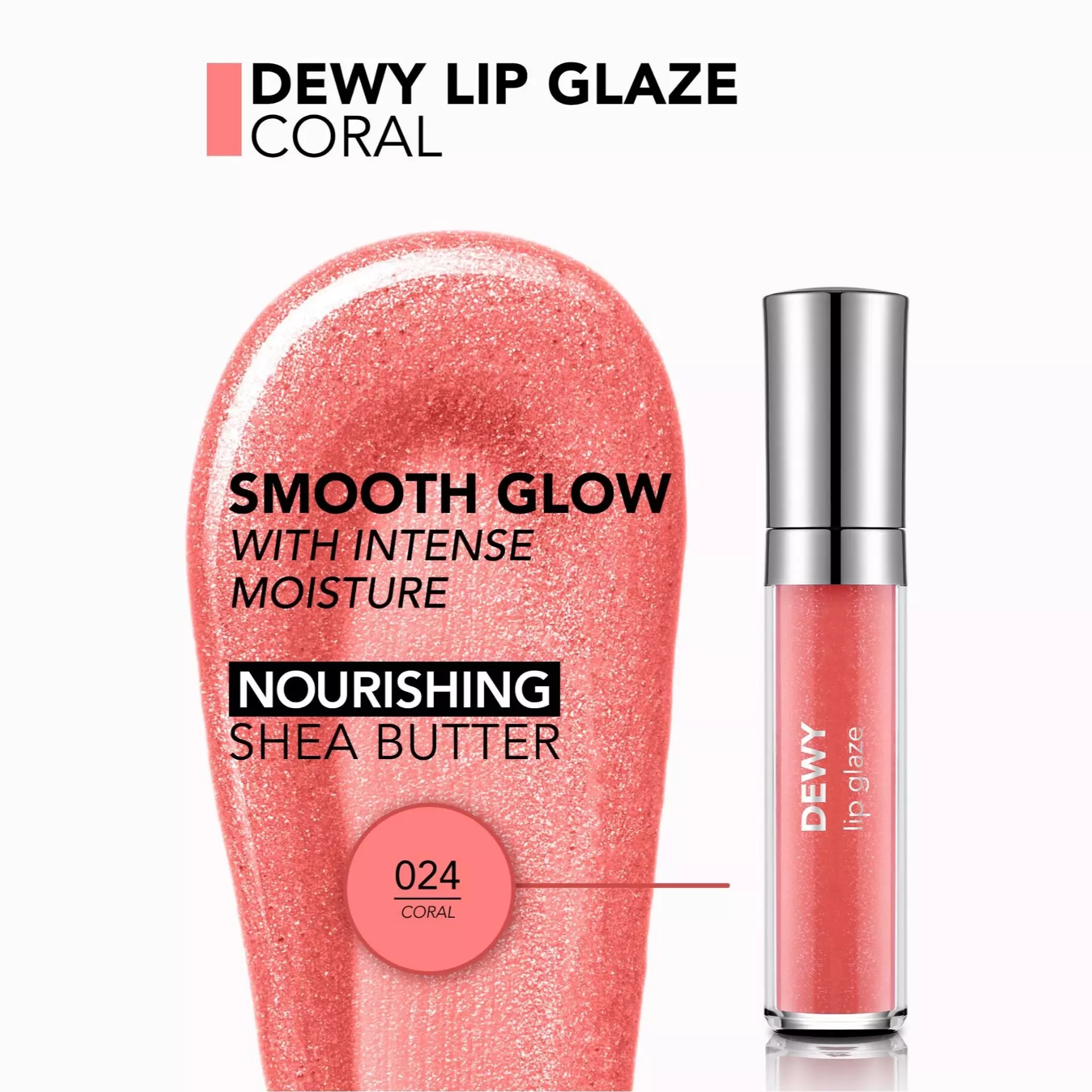 لیپ گلاس فلورمار مدل Dewy lip glaze شماره 024