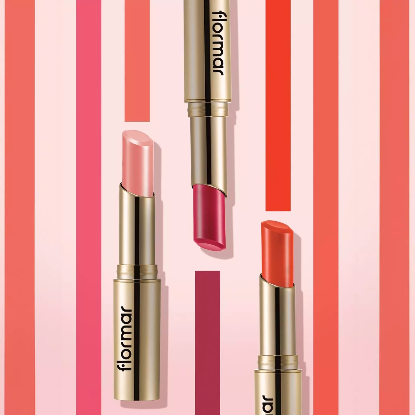 رژلب جامد فلورمار مدل Deluxe Cashmere شماره DC 26