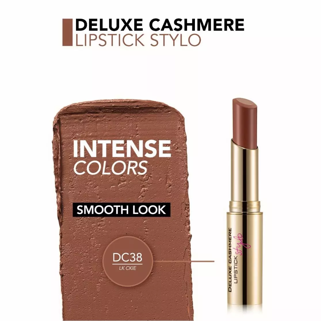 رژلب جامد فلورمار مدل Deluxe Cashmere شماره DC 38